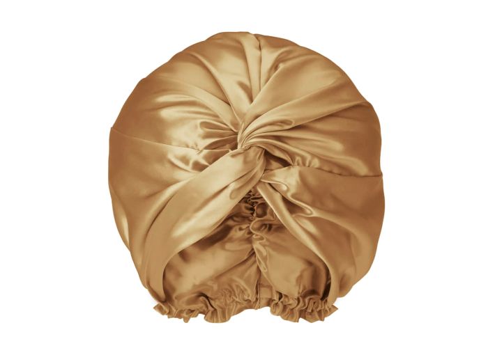 Silk Bonnet - Golden 100% Pure Silk - Ahrora