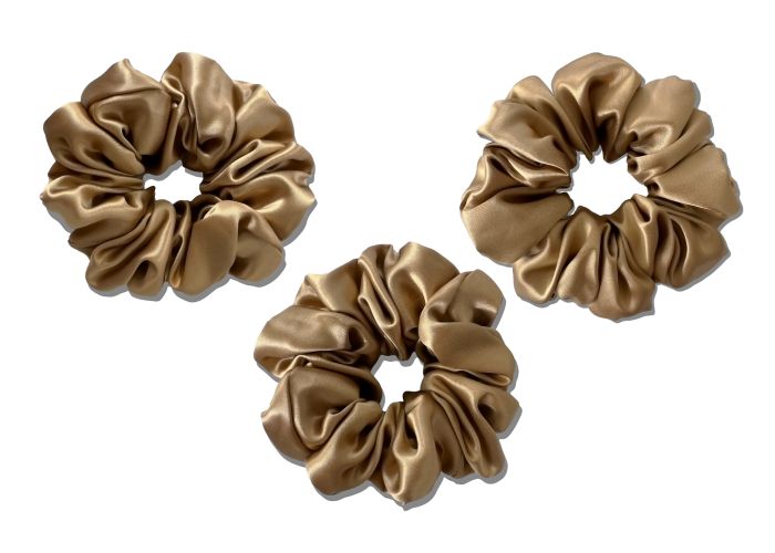 Large Scrunchies - 3 pieces - Golden