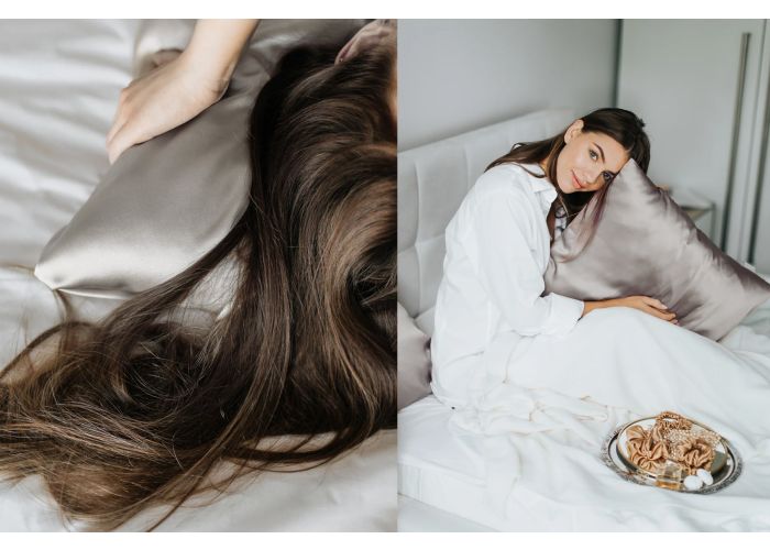 Silk Pillowcase - French Grey