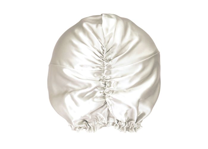 Silk Bonnet - Ivory White