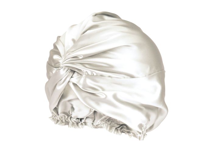Silk Bonnet - Ivory White