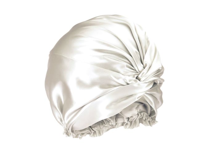 Silk Bonnet - Ivory White