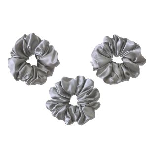 Large Scrunchies - 3 pieces - French Grey