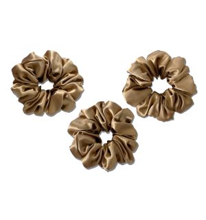 Large Scrunchies - 3 pieces - Golden