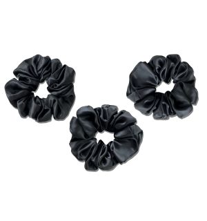Large Scrunchies - 3 pieces - Moody Black