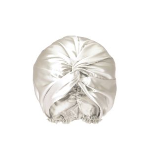 Silk Bonnet - Ivory White