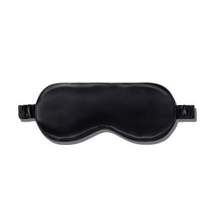 Silk Sleep Mask - Moody Black