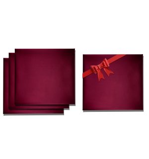 3 + 1 Pillowcases - Bold Red